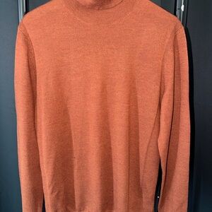 Express Men's Turtleneck Sweater in Warm Rust